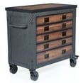thumbnail image 4 of Duramax 36 inches 5-Drawers Rolling Tool Chest with Wood Top, 4 of 10