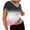 Pink, variant on Hfnxid Womens Summer Top Loose Fit Cap Sleeve Workout Shirts Open Back Gradient Tops Casual Athletic Gym Running Tees Pink S