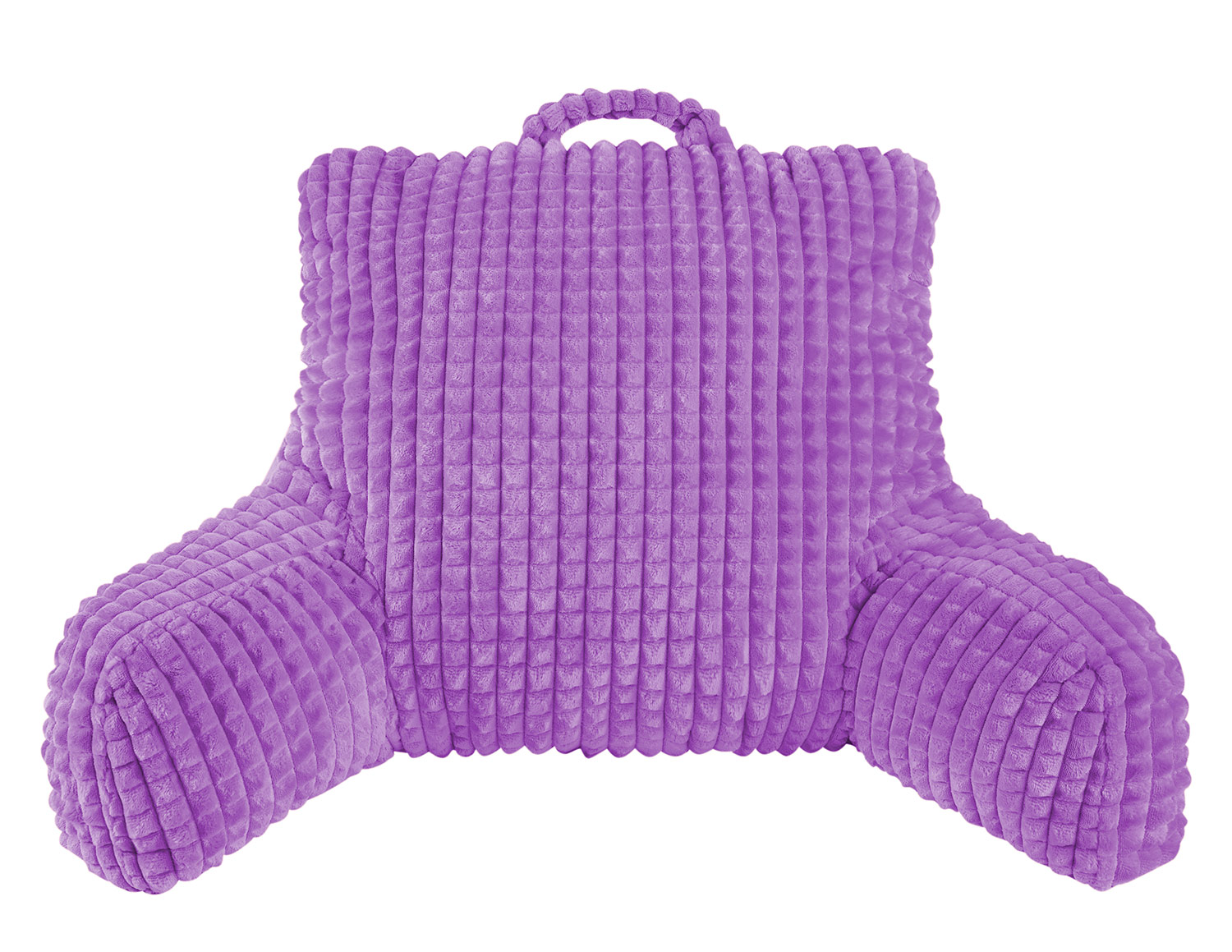 Allison Reading Back Support Bedrest Pillow, Purple, 18x16x10 Inches