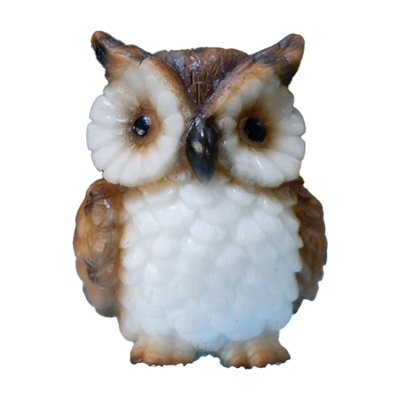 Sunxin Desktop Ornament Owl Resin Small Ornaments Decoration Bonsai Green Plant Creative Gift Crafts Ornaments, Owl Resin Small Ornaments *2 Pieces