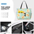 thumbnail image 3 of Kdxio Cute Duck for Beach Bag for Women Large Beach Tote Bag Waterproof Sandproof Swim Bag with Zipper Pockets Beach Vacation Travel, 3 of 7