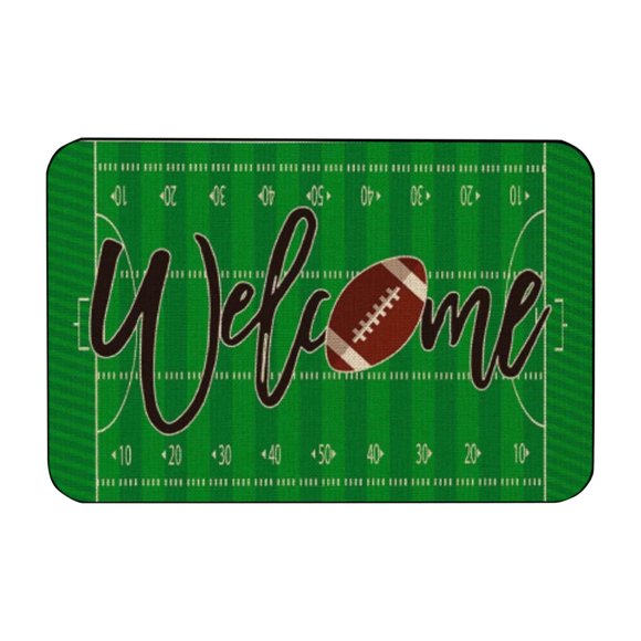 Binwennn Hand Warmer Blanket Sports Area Carpets Retro Football Field And Rugby Floor Mats Non Door Mats Living Room Dining Room Dormitory Bedroom Decorative Carpets