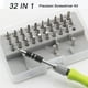 thumbnail image 2 of Juego de mini destornilladores, juego de destornilladores de precisión pequeños 32 en 1, juego de destornilladores pequeños magnéticos, juegos de herramientas de juego de destornilladores pe, 2 of 4
