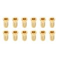 thumbnail image 2 of Metal Guitar Ferrules,  Compatibility Glossy Finish Wear Resistant Replacement Parts Standard Size Electric Guitar Bushing 12PCS  For Musical Instruments Black,Silver,Gold, 2 of 8