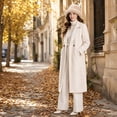 thumbnail image 5 of Lumtrix Faux Fur Winter Hats For Women Winter Christmas Stocking Stuffers Fluffy Solid Color Cap Beige One Size, 5 of 7