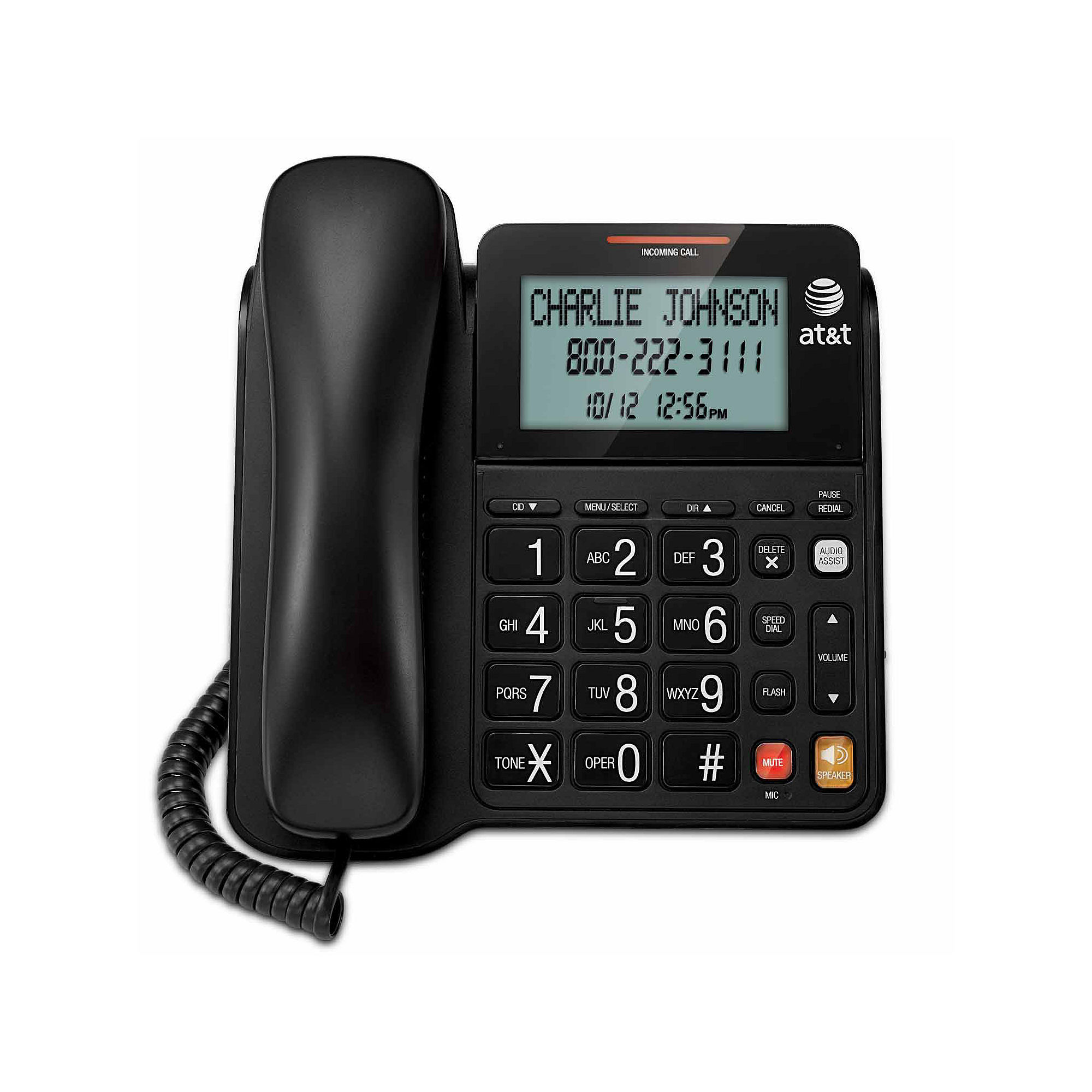 AT&T CL2940 Corded Single Line Speakerphone Caller ID/Call Waiting with Large Tilt Display - image 5 of 6