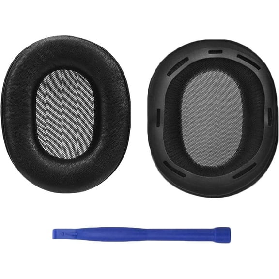 Adhiper Replacement Earpads Compatible with Sony MDR-1A MDR-1ADAC MDR-1ABT Headphones Replacement Ear Pads Ear Cushion Cover Pads made of Protein Leather & Memory Foam (1 Pair, Black)