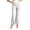 White, variant on Women's Wrinkle Resistant Split Hem Flare Trousers,Comfort Stretch Waist Walking Leisure Everyday Ankle Pants