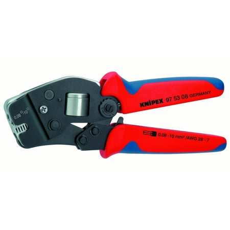 UPC: 0843221002268 | KNIPEX Tools 97 53 08 Self-Adjusting Crimping Pliers for End Sleeves