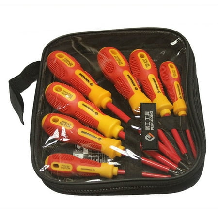 

Feiruifan 6/7/8Pcs High Voltage 1000V Slotted Cross Insulated Electrician Screwdriver Kit
