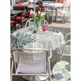 thumbnail image 4 of Outdoor Tablecloth with Umbrella Hole & Zipper, Sage Green Coastal Round Tablecloth 60 Inch, Summer Coral Beach Nautical Patio Table Cover Waterproof Table Cloth for Picnic/Party, 4 of 7