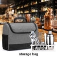 thumbnail image 1 of Portable Bartender Kit Bag Storage Pouch with Side Side Pockets Handheld Portable Pockets Drink Bottle Spoon Pourer Case Kitchen Organizer Travel Picnic, 1 of 7