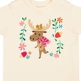 thumbnail image 4 of Inktastic Woodland Moose Spring Flowers Girls Toddler T-Shirt, 4 of 5