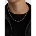 thumbnail image 2 of FaithHeart Men Necklace Stainless Steel 2mm/3mm/6mm/9mm Wheat Chain Necklace for Men Gifts for Dad Son Husband Fathers Day Birthday, 2 of 8