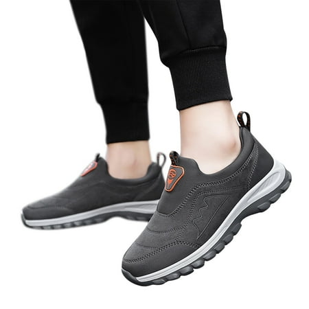 Oyedens Mens Walking Sneakers Anti Slip Casual Slip on Loafers Hiking Oxfords Running Shoes for Men