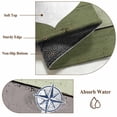 thumbnail image 6 of 2'x6' Rug Runners for Hallways Kitchen, Nautical Anchor Non Slip Entryway Beside Floor Carpet Runner, Farmhouse Sage Green Brown Wooden Grain Laundry Room Bedroom Throw Rugs Mat for Family Pet, 6 of 8