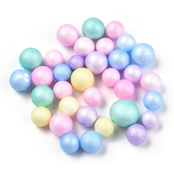 1 Bag Small Craft Foam Balls Round for DIY Wedding Holiday Crafts Making Mixed Color 7~10mm