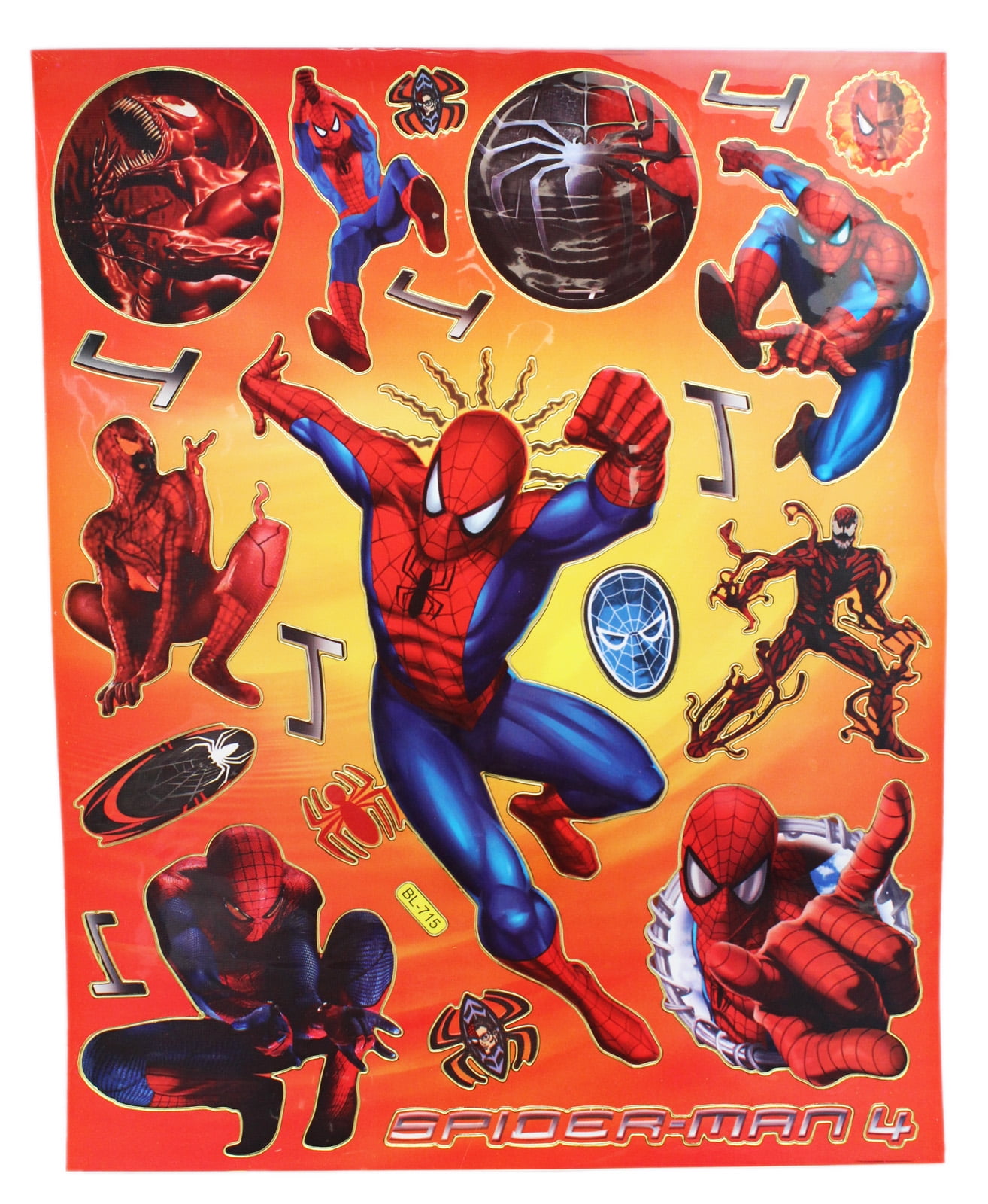 Marvel's SpiderMan Spider Sense Fighting Moves Stickers (17 Stickers