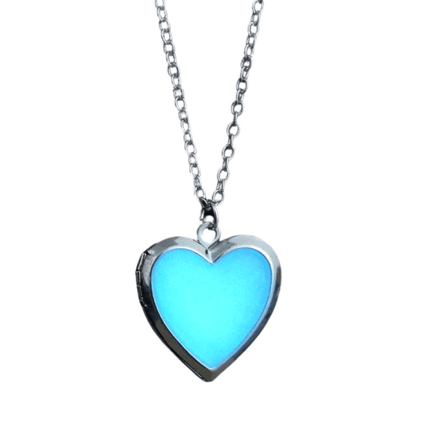 Beaming Heart Glow In The Dark Silver Love Locket Necklace For Woman Walmart Com Beaming Heart Glow In The Dark Silver Love Locket Necklace For Woman Walmart Com