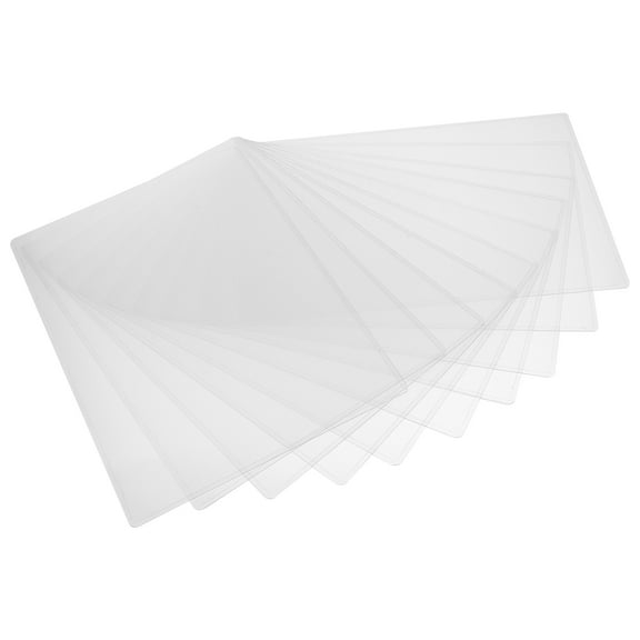 HAKIDZEL Clear Plastic Paper Sleeves Waterproof 10Pcs 12.18X8.65X0.04in