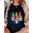 thumbnail image 1 of Five Hippie Dwarfs, Peaceful Dwarfs, Fun Retro Tie Dye DIY Design Men'S And Women'S Regular Size T-shirt 220g, 1 of 6