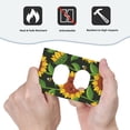 thumbnail image 6 of ZICANCN Outlet Covers Wall Plate, Cute Sunflowers Floral Bee Light Switch Cover Decorative, Duplex Toggle Combo 1-Gang, 6 of 9