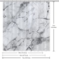 thumbnail image 6 of Marble Waterproof Printed Shower Curtain Sets with Hook for Bathroom Decoration - Bathroom Curtain for Home Decor, 6 of 6
