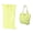 Green, variant on Grey Portable Beach Towel Bag 2 In 1 Integrated Backpack For Swimming Vacation Travel Nylon Gray