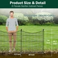 thumbnail image 2 of Panels Decorative Garden Fence with Gate Dog Fence Outdoor for Yard Animal Barrier Fence No Dig Rustproof Metal Garden Edging Fence and Borders Temporary Fenc, 2 of 6