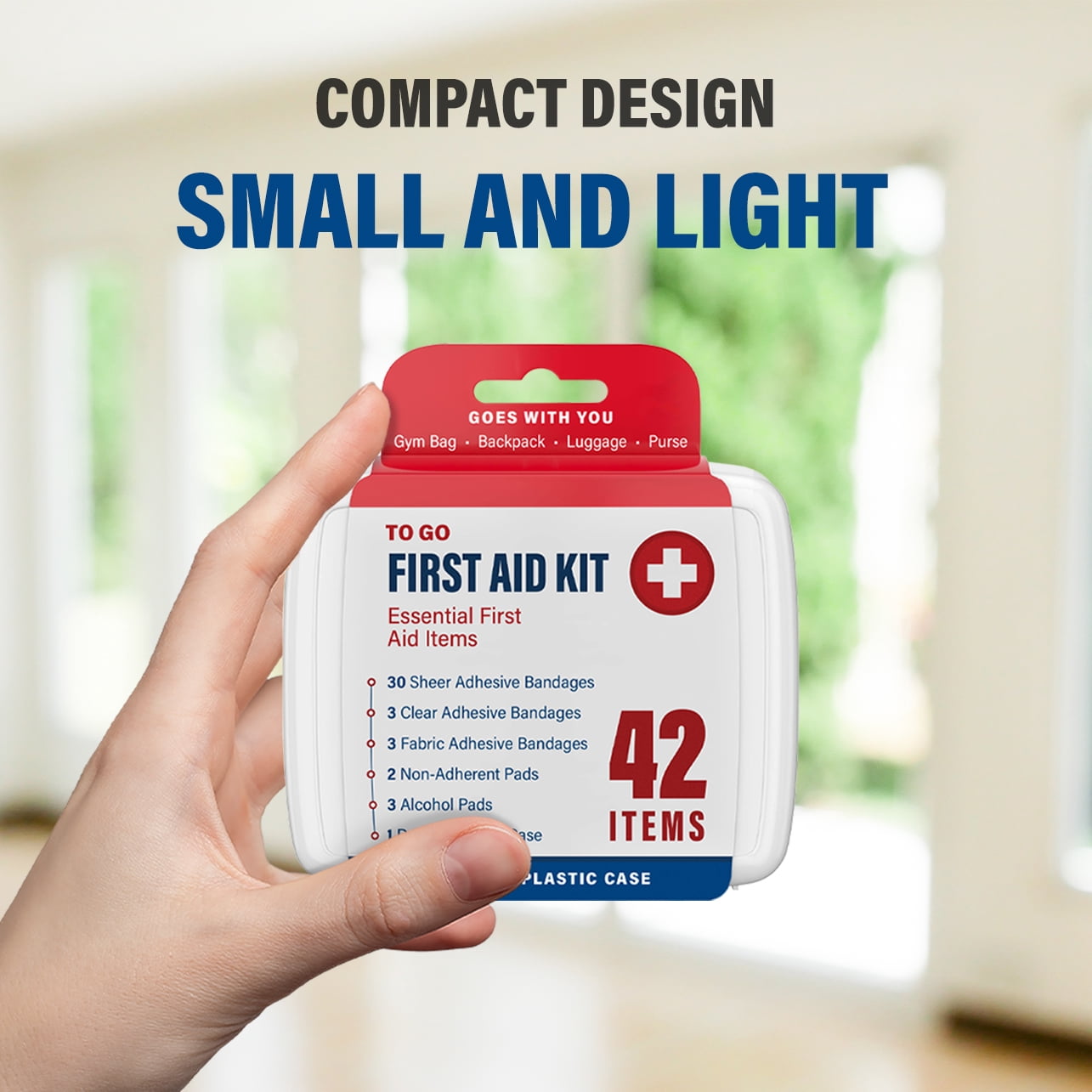 DecorRack Bulk First Aid Kit 500 Piece, 12 Portable 42-Item Boxes for Home, Car, Travel, Office, Outdoor (500 Pcs, 12 Pack)