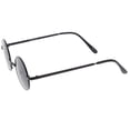 thumbnail image 3 of sunglassla - small retro lennon inspired style neutral-colored lens round metal sunglasses 41mm - 41mm, 3 of 4