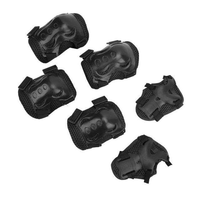 Roller Skating Protective Gear Knee Elbow Pad Guards Kids Knee Elbow Guards Set 6Pcs / Set Roller Skating Protective Gear Adjustable Knee Elbow Palm Guards For 6-18 Years Old