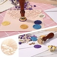thumbnail image 3 of Sun Moon Stars Round Retro Wax Seal Stamp Head Fire Paint para invitación de boda JShteea El nuevo, 3 of 9