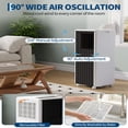 thumbnail image 5 of JoanKaren 8000 BTU Portable Air Conditioner Up to 350 Sq. Ft. 3-in-1 AC Unit with Cooling,Dehumidifier & Fan,Energy-Saving,24-Hr Timer,Full Window Kit,Black&White, 5 of 11
