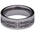 thumbnail image 4 of Triple Hare Celtic Tungsten Carbide Ring, 4 of 9