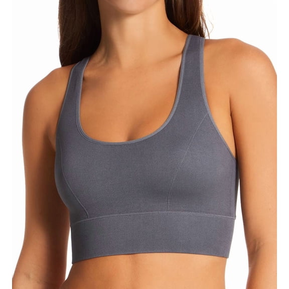 Women's Maidenform DM2304 Pure Comfort Feel Good Seamless Crop Tank Bra (Silver Lining XL)