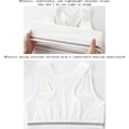 thumbnail image 4 of 2 PCS Girls Training Bras Soft Cotton Crop Tops Unpadded Racerback Kids First Bra Sports Bra for Girls Age 7-14, 4 of 4
