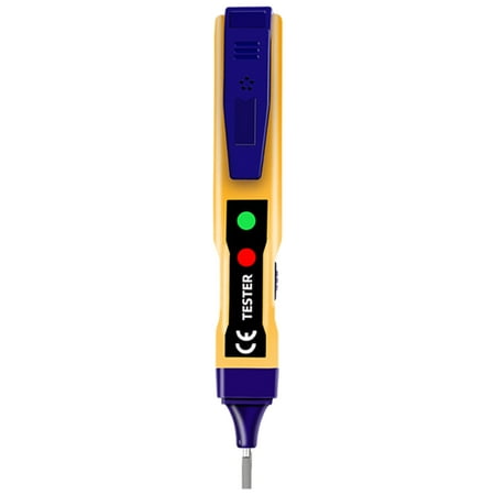 

Kmxyo Electrical Pen Sensitive Self-test Sound-light Alarm Waterproof LED Display Screen Mini Contact-free AC Eletricity Voltage Detector for Electrician