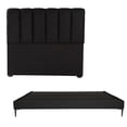 thumbnail image 1 of Box Base Cama Slim Dicasa Cabecera King Size Kami Negro, 1 of 8