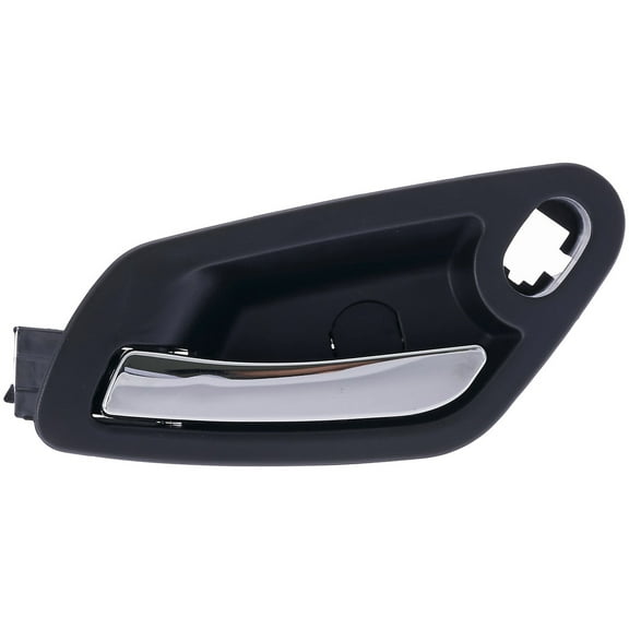 Dorman 90152 Front Driver Side Interior Door Handle for Specific Pontiac Models, Chrome Lever; Black Housing