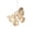 Gold Butterfly, variant on Green Christmas Velvet Butterfly Hanging Ornament, Double Layer Glitter Accent for Tree Wreath Garland Holiday Decoration