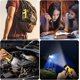 thumbnail image 5 of Linterna de supervivencia LED recargable con mosquetón para aventuras al aire libre Linterna de emergencia solar y con manivela, 5 of 5