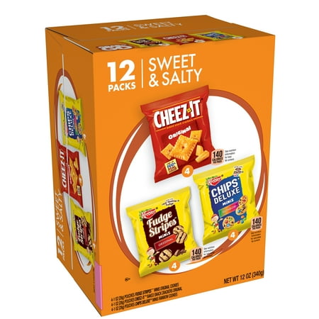Cheez-It Original, Rainbow, Sweet & Salty Snack Boxes, 12 Oz