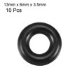 thumbnail image 2 of Anillo de sellado de aceite de goma O-ring negro de 13 mm x 6 mm x 3.5 mm 10 piezas, 2 of 5