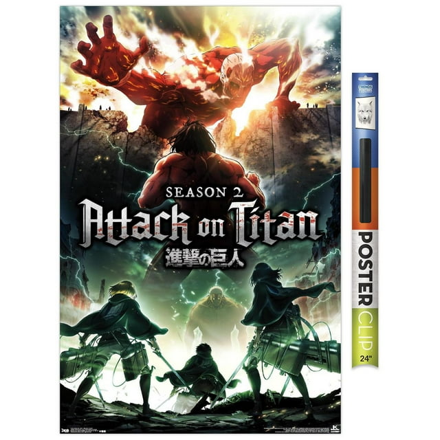 Attack on Titan - Season 2 Teaser One Sheet Wall Poster, 22.375" x 34"
