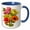 Blue/White, variant on 3drose, Anemone Windflower Botanical Art, 11oz Mug