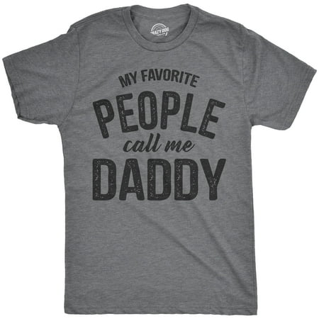Mens My Favorite People Call Me Daddy T Shirt Funny Fathers Day Tee Dad  Gift (Dark Heather Grey) - 3XL | Walmart Canada