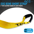 thumbnail image 6 of 4 Pack 2" x 16" Dog Bone Short Strap for 8-Point Tie Down System RollBack, 6 of 9