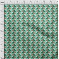 thumbnail image 4 of oneOone Silk Tabby Green Fabric Geometric Sewing Craft Projects Fabric Prints By Yard 42 Inch Wide, 4 of 4