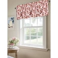 thumbnail image 6 of Curtain Valance for Windows,Rugby Football Pink Bow Kitchen Valances Rod Pocket Short Curtains,Sports Lover Window Treatment Panel for Bedroom Living Room Bathroom 42"x18", 6 of 9
